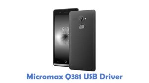 Download Micromax Q381 USB Driver | All USB Drivers