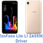Asus ZenFone Lite L1 ZA551KL USB Driver