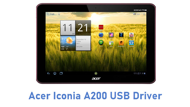 Acer Iconia A200 USB Driver