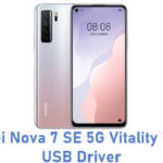 Huawei Nova 7 SE 5G Vitality Edition USB Driver