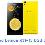 Lenovo Lemon K31-T3 USB Driver