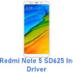 Xiaomi Redmi Note 5 SD625 India USB Driver