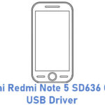 Xiaomi Redmi Note 5 SD636 China USB Driver