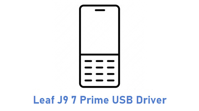 Leaf J9 7 Prime USB Driver