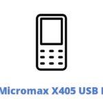 Micromax X405 USB Driver