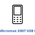 Micromax X807 USB Driver