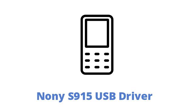 Nony S915 USB Driver